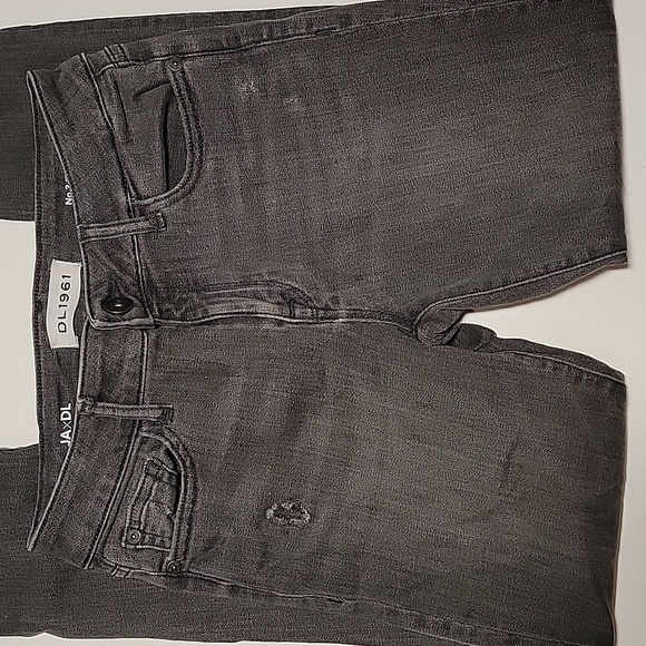 DL 1961 JAxDL No.3 Instasculpt Skinny Jeans Denim Pants Weathered Distressed 26 - Picture 5 of 16